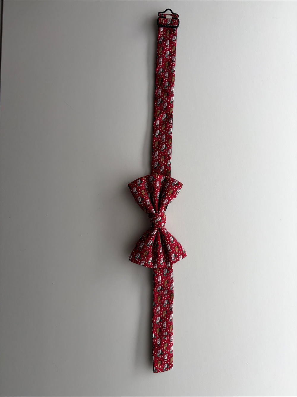 Vineyard Vines Red Patterned Bow Tie Belt